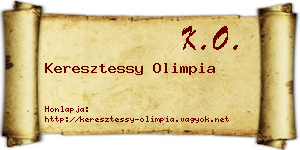Keresztessy Olimpia névjegykártya